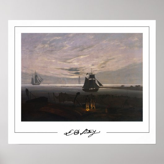 Caspar David Friedrich Zedign Affiche d'art #59 (Devant)