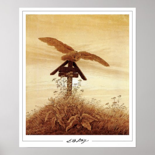 Caspar David Friedrich Zedign Art Poster #131 (Voorkant)