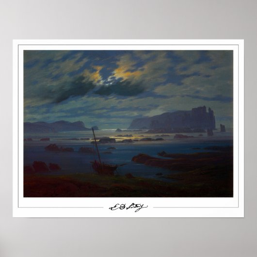 Caspar David Friedrich Zedign Art Poster #17 (Voorkant)