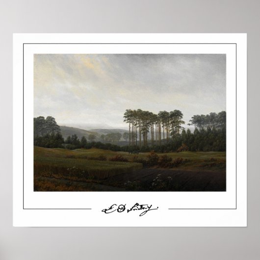 Caspar David Friedrich Zedign Art Poster #20 (Voorkant)