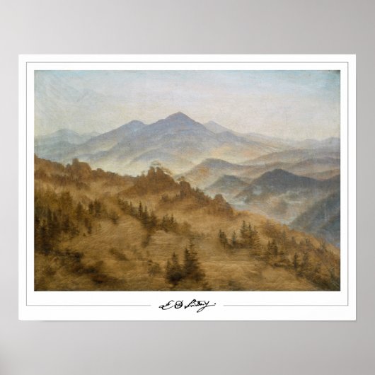 Caspar David Friedrich Zedign Art Poster #25 (Voorkant)