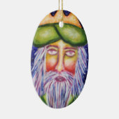 'Caspar' Drie kerstkunst Keramisch Ornament (Rechts)