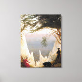 Caspar Friedrich Chalk Cliffs bij Ruegen Canvas Afdruk (Voorkant)