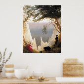 Caspar Friedrich Chalk Cliffs bij Ruegen Poster (Keuken)