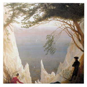 Caspar Friedrich Chalk Cliffs bij Ruegen Tegeltje