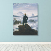 Caspar Friedrich The Wanderer Boven het Zee Fog Canvas Afdruk (Insitu (Houten vloer))