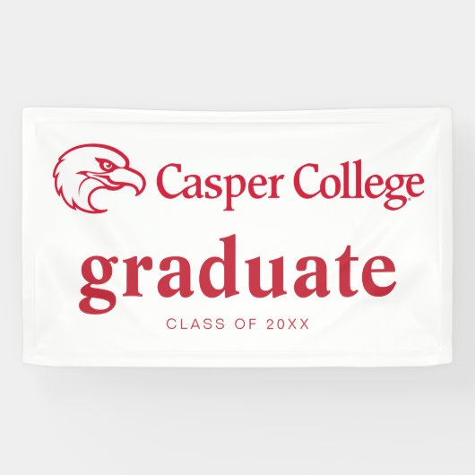 Casper College Afstuderen Spandoek (Horizontaal)