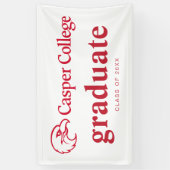 Casper College Afstuderen Spandoek (Verticaal)