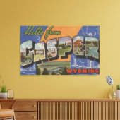 Casper, Wyoming - Grote letterscènes Canvas Afdruk (Insitu (Woonkamer))