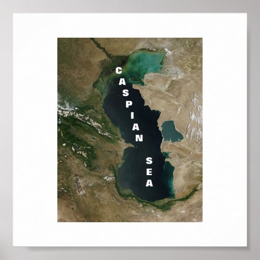 Caspiaans Zee Poster (Voorkant)