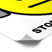 Casque Audio Arrête de Parler Bizarrement Affiche (Coin)