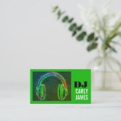 Casque, Carte de visite DJ professionnel (Debout devant)