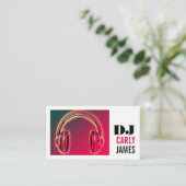 Casque, Carte de visite DJ professionnel (Debout devant)