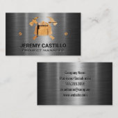 Casque de construction | Marteau | Carte de visite (Devant / Derrière)