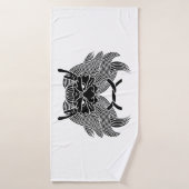 Casque de démon (Serviette de bain)