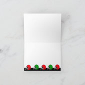 Casque de football Joyeux carte de Noël (Intérieur)