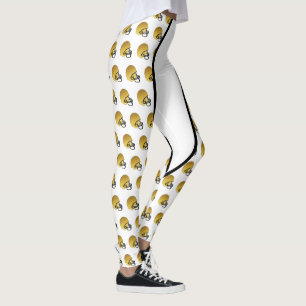Casque de football or Leggings d'impression
