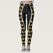 Casque de football or Leggings d'impression (Devant)