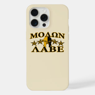 Casque de Guerrier Spartiate Molon Labe Décor Doré