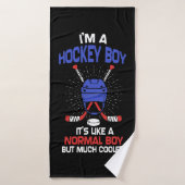 Casque de hockey sur glace (Serviette de bain)