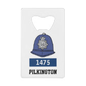 Casque de policier britannique - Ajouter le numéro (Devant)