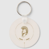Casque de Spartiate esthétique porte-clés grec (Recto)