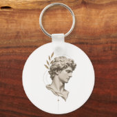 Casque de Spartiate esthétique porte-clés grec (Verso)