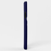 Casque DJ nommé bleu et blanc coque iphone (Dos/Droite)