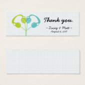 Casque Indie Bleu coeur / Mariage vert citron (Devant & derrière)