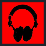 Casque noir rouge Silhouette Pop Art Poster<br><div class="desc">Hip hop,  R&B,  rock,  heavy metal,  techno,  punk,  rap,  classic,  african american,  jazz... . We love music,  we love listening cds,  radio. Enjoying watching video clibs,  mixes,  remixes,  covers.</div>