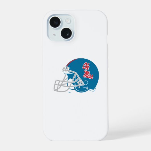 Casque Ole Miss Football | Bleu clair (Verso)