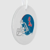 Casque Ole Miss Football | Bleu clair (devant)