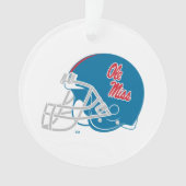 Casque Ole Miss Football | Bleu clair (devant)