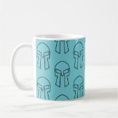 Casque spartiate - Mug classique blanc 11 oz (Gauche)