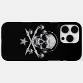 Casques DJ Dark Skull iPhone 16 Pro Max Coque (Verso (horizontal))