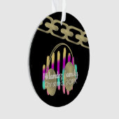 Casques DJ Hip hop Retro Neon Foil Chain (devant)