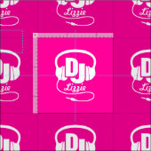 Casques DJ tissu de nom personnalisé (Carreau)