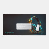 Casques modernes Gamer Digital Nom personnalisé (Clavier et souris)