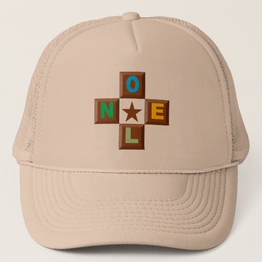 CASQUETET TRUCKER NOEL CHOCOLAT ETOILE PET (Voorkant)