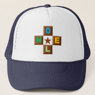 CASQUETET TRUCKER NOEL CHOCOLAT ETOILE PET