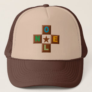 CASQUETET TRUCKER NOEL CHOCOLAT ETOILE PET