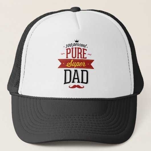 Casquette 100% Pure Super Papa (Devant)