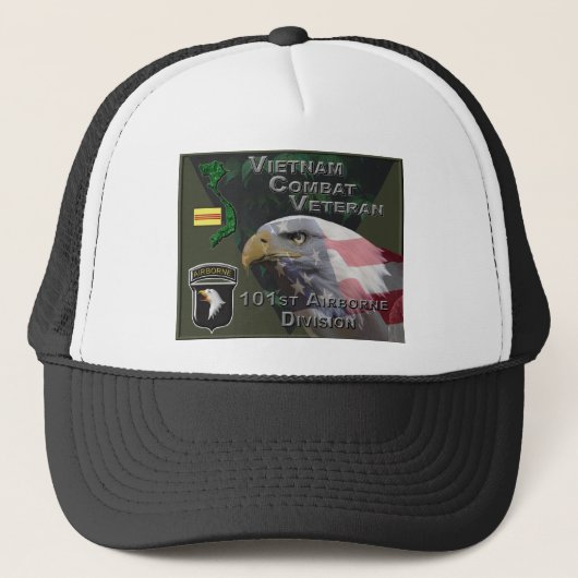 Casquette 101st Airborne Div Vietnam Combat Veteran (Devant)