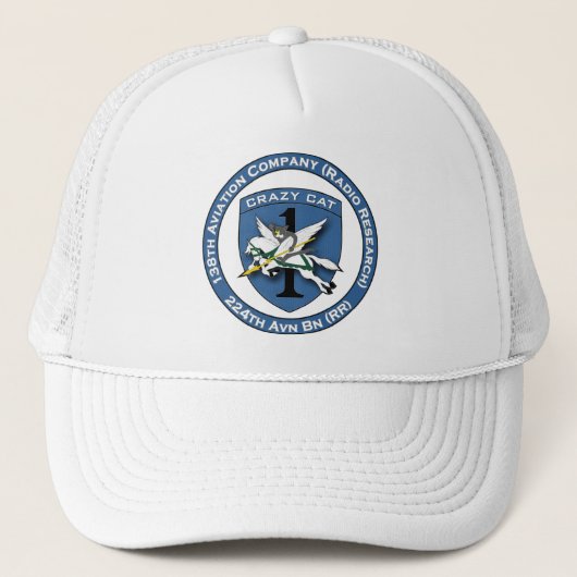 Casquette 138th Avn Co - Chat fou (Devant)