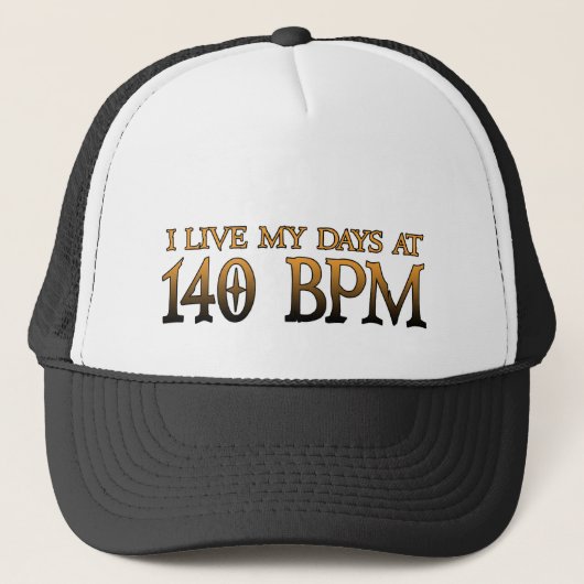 Casquette 140 jours DUBSTEP de BPM (Devant)