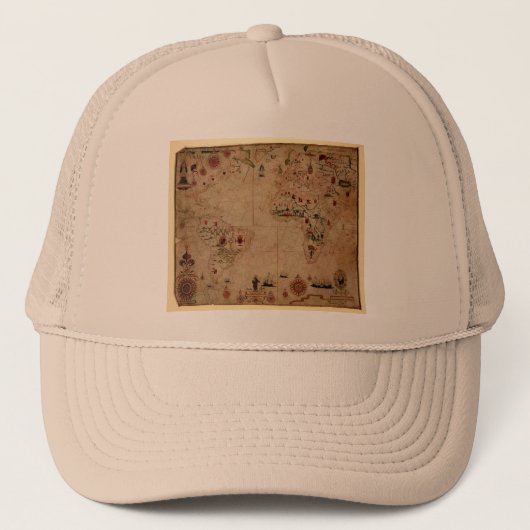 Casquette 1633 diagramme de Portolan d'océan d'Atantic - (Devant)