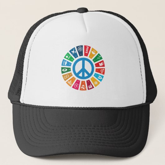 Casquette 17 Objectifs de développement durable des Nations (Devant)