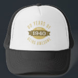 Casquette 1940 80th Birthday Awesome For Men<br><div class="desc">Celebrate the year you were born in style with this cool milestone birthday gift idea for dads,  brothers,  husbands or any man.</div>