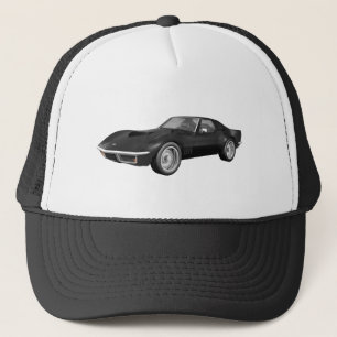 Casquette 1970 Corvette Sports Car : Finition noire