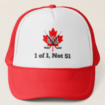 1 de 1 Pas 51 Identité canadienne Maple Leaf Hocke